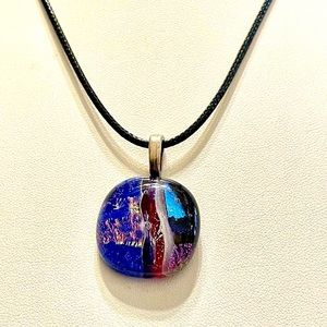 Exquisite Hand Crafted Fused Glass Pendant